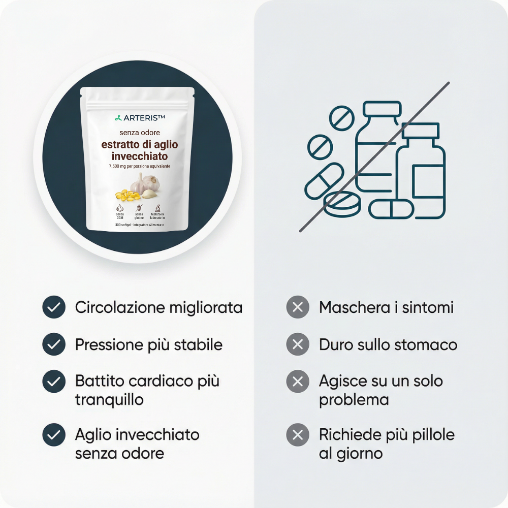 Arteris Forte – Formule à l'ail vieilli sans odeur 7500 mg