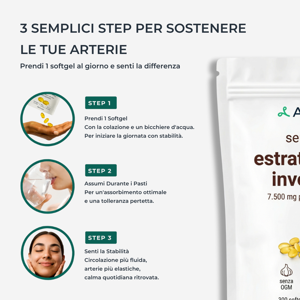 Arteris Forte – Formule à l'ail vieilli sans odeur 7500 mg